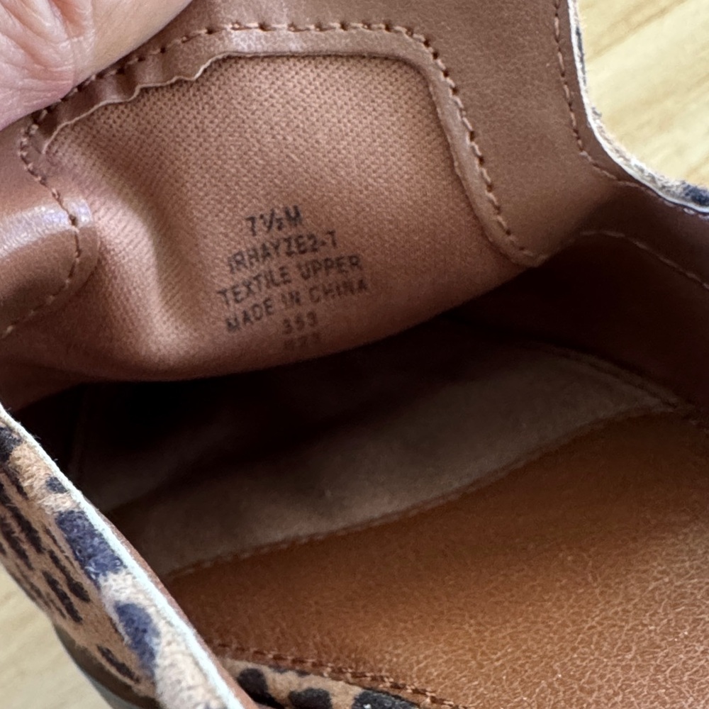 Indigo Animal Print Women's Mules - Picture 4 of 4